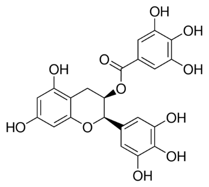 图片 (-)-表没食子儿茶素没食子酸酯，(−)-Epigallocatechin gallate [EGCG]；≥99.0%