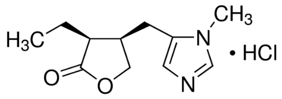 图片 匹鲁卡品盐酸盐 [盐酸毛果芸香碱, 匹罗卡品]，Pilocarpine hydrochloride；≥99% (titration), powder