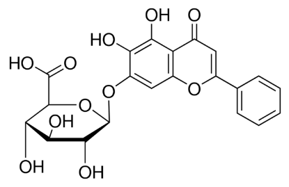 图片 黄芩苷，Baicalin；analytical standard，≥99%