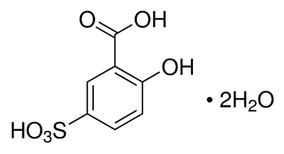 图片 5-磺基水杨酸二水合物，5-Sulfosalicylic acid dihydrate；suitable for electrophoresis, ≥99%