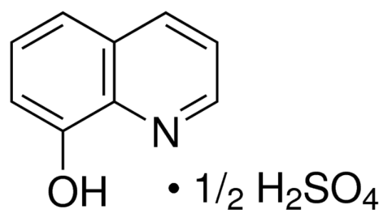 图片 8-羟基喹啉半硫酸盐，8-Quinolinol hemisulfate [8-OHQ]；≥98.0% (dry substance, T), yellow
