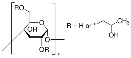 图片 (2-羟丙基)-β-环糊精，(2-Hydroxypropyl)-β-cyclodextrin [HP-β-CD]；average Mw ~1,460