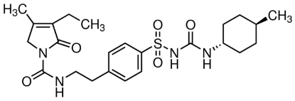 图片 格列美脲，Glimepiride；Pharmaceutical Secondary Standard; Certified Reference Material