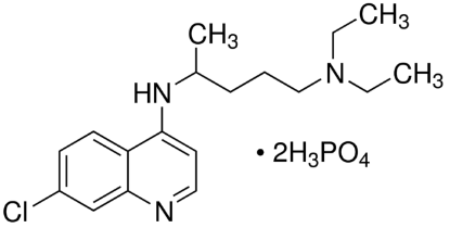 图片 氯喹二磷酸盐 [磷酸氯喹]，Chloroquine diphosphate salt；powder or crystals, 98.5-101.0% (EP)
