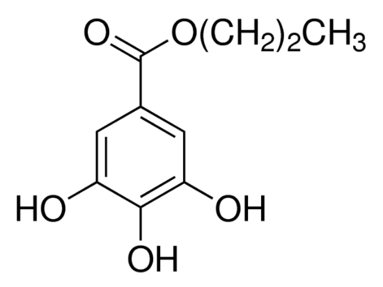 图片 没食子酸丙酯，Propyl gallate；antioxidant, ≥98.0% (HPLC)