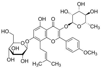 图片 淫羊藿甙 [淫羊藿苷]，Icariin；≥94% (HPLC)