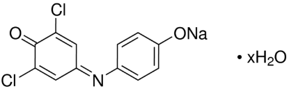 图片 2,6-二氯靛酚钠盐水合物，2,6-Dichloroindophenol sodium salt hydrate [DCIP, DPIP]；suitable for vitamin C determination, BioReagent