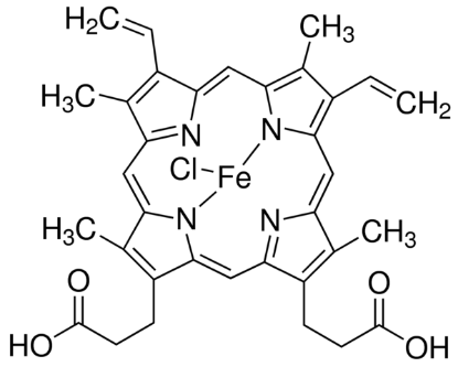 图片 氯化高铁血红素 [氯化血红素]，Hemin；BioXtra, from Porcine, ≥96.0% (HPLC)
