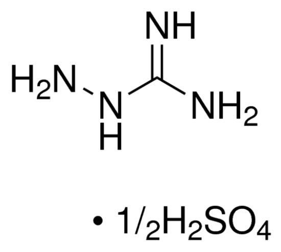 图片 氨基胍半硫酸盐 [硫酸氨基胍]，Aminoguanidine hemisulfate salt；≥98%