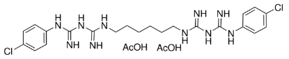 图片 氯己定二乙酸盐水合物，Chlorhexidine diacetate salt hydrate；bis(biguanide) antimicrobial, ≥98%