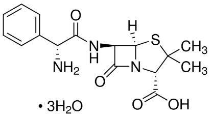图片 氨苄青霉素 [氨苄西林三水合物]，Ampicillin trihydrate；900-1050 μg/mg anhydrous basis (HPLC)