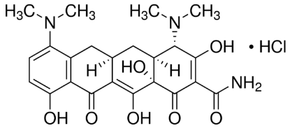 图片 米诺环素盐酸盐 [美满霉素]，Minocycline hydrochloride；890-950 µg/mg