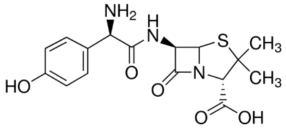 图片 阿莫西林，Amoxicillin； 95.0-102.0% anhydrous basis, potency: ≥900 μg per mg