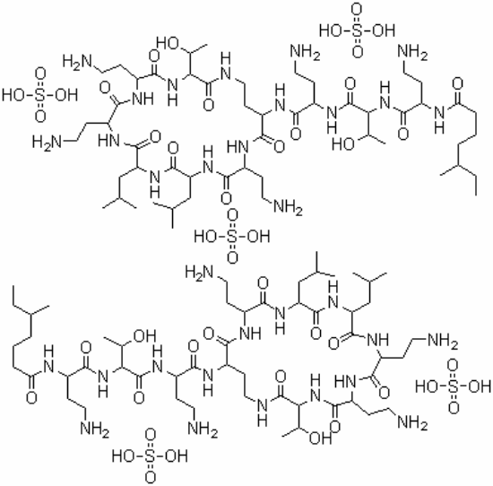 图片 硫酸粘杆菌素 [多粘菌素E硫酸盐]，Colistin sulfate salt；≥19,000 IU/mg