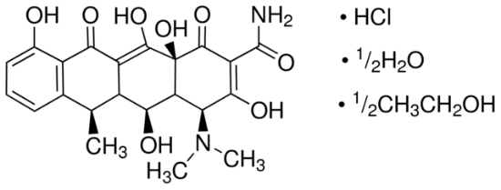 图片 盐酸强力霉素 [盐酸多西环素]，Doxycycline hyclate；95.0-102.0% anhydrous basis (ethanol free based)