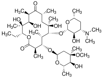 图片 红霉素，Erythromycin；potency: ≥850 μg per mg
