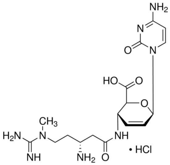 图片 杀稻瘟菌素S盐酸盐 [弹性蛋白S]，Blasticidine S hydrochloride；≥99.0%
