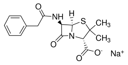 图片 青霉素G钠盐，Penicillin G sodium salt；powder, BioReagent, suitable for cell culture, potency：≥1477 units per mg