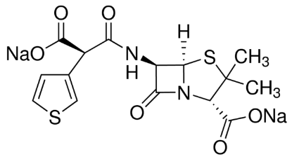 图片 替卡西林二钠盐，Ticarcillin disodium salt；Potency (anhydrous basis): >800 µg/mg 