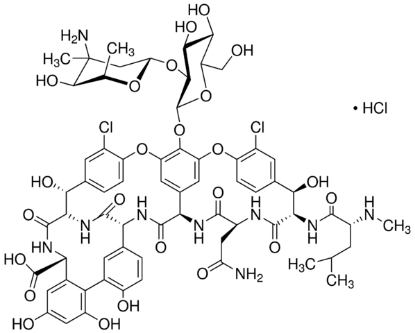 图片 万古霉素盐酸盐来源于东方链霉菌 [盐酸万古霉素]，Vancomycin hydrochloride from Streptomyces orientalis；≥900 μg per mg (as vancomycin base)