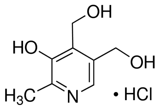 图片 吡哆醇盐酸盐 [维生素B6盐酸盐]，Pyridoxine hydrochloride [PN HCl, VB6 HCl]；≥98% (HPLC)