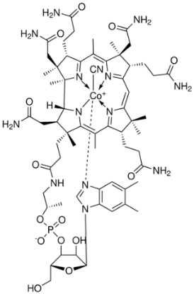 图片 维生素B12 [氰钴胺素, 腈钴胺]，Vitamin B12 [CN-Cbl, VB12]；meets USP testing specifications, 96.0-102.0% dry basis