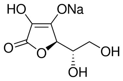 图片 L-(+)-抗坏血酸钠 [维生素C钠盐]，(+)-Sodium L-ascorbate；crystalline, ≥98%