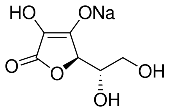 图片 L-(+)-抗坏血酸钠 [维生素C钠盐]，(+)-Sodium L-ascorbate；crystalline, ≥98%