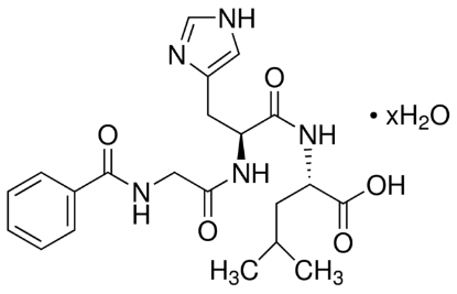 图片 马尿酰-组氨酰-亮氨酸水合物，N-Hippuryl-His-Leu hydrate [HHL]；powder, ≥98% (HPLC)