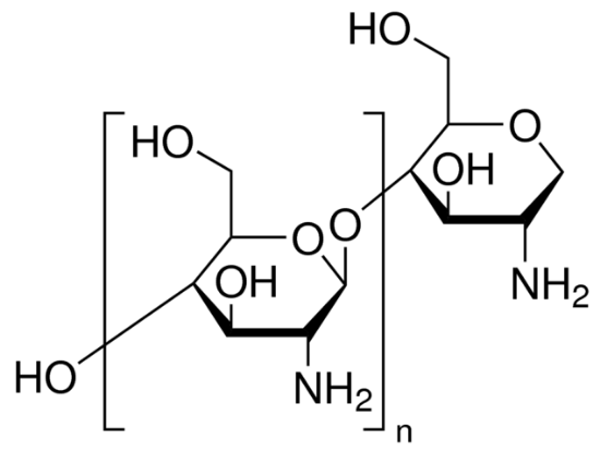 图片 壳聚糖来源于虾壳，Chitosan from shrimp shells；≥75% (deacetylated)