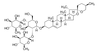 图片 薯蓣皂甙 [薯蓣皂苷, 重楼皂苷III]，Dioscin；≥95% (HPLC)