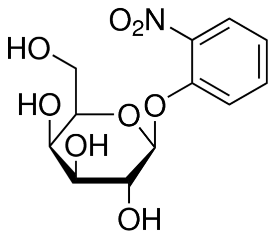 图片 2-硝基苯基 β-D-半乳吡喃糖苷，2-Nitrophenyl β-D-galactopyranoside [ONPG]；≥98% (enzymatic)
