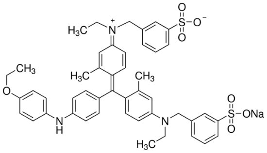 图片 考马斯亮蓝G250 [酸性蓝90, BBG]，Brilliant Blue G；pure, ≥80.0% (HPLC)