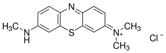 图片 天青B，Azure B；certified by the Biological Stain Commission, Dye content, ≥89%