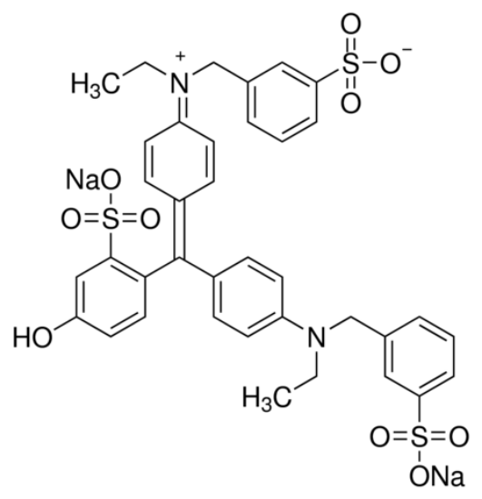 图片 固绿FCF，Fast Green FCF；certified by the Biological Stain Commission, dye content, ≥90%