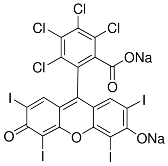 图片 孟加拉玫瑰红 [虎红钠盐]，Rose bengal；Dye content 95%