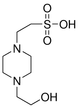 图片 羟乙基哌嗪乙硫磺酸，HEPES；BioXtra, pH 5.0-6.5 (1 M in H2O), ≥99.5% (titration)