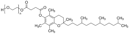 图片 D-α-生育酚聚乙二醇1000琥珀酸酯，D-α-Tocopherol polyethylene glycol 1000 succinate [TPGS]；BioXtra, water soluble vitamin E conjugate