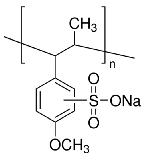 图片 聚茴香醚磺酸钠盐 [聚茴香磺酸钠]，Polyanetholesulfonic acid sodium salt；powder