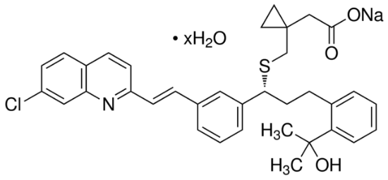 图片 孟鲁司特钠水合物，Montelukast sodium hydrate；≥98% (HPLC)