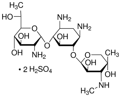 图片 G418二硫酸盐 [遗传霉素硫酸盐]，G-418 disulfate salt；potency: ≥720 μg per mg (dried basis)