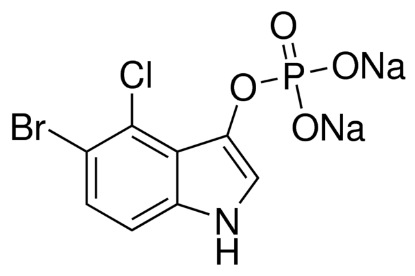 图片 5-溴-4-氯-3-吲哚磷酸二钠盐，5-Bromo-4-chloro-3-indolyl phosphate disodium salt [BCIP]；≥98% (HPLC)