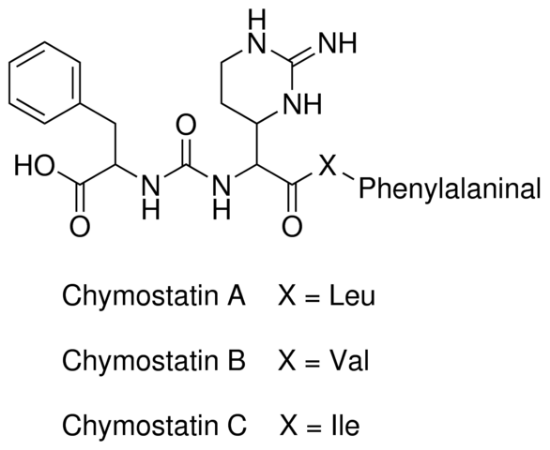图片 胰凝乳蛋白酶抑制剂，Chymostatin；microbial