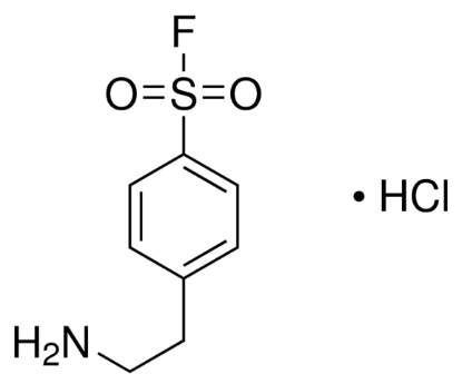 图片 4-(2-氨乙基)苯磺酰氟盐酸盐，4-(2-Aminoethyl)benzenesulfonyl fluoride hydrochloride [AEBSF]；≥97.0% (HPLC)