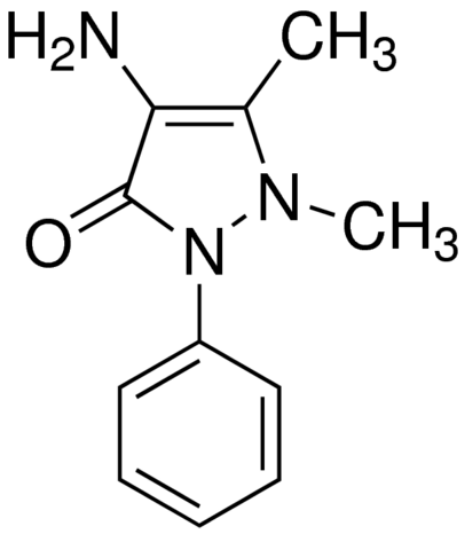 图片 4-氨基安替比林，4-Aminoantipyrine；puriss. p.a., Reag. Ph. Eur., ≥99%