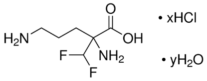 图片 DL-α-二氟甲基鸟氨酸盐酸盐，DL-α-Difluoromethylornithine hydrochloride hydrate [DFMO]；solid, ≥97% (NMR)