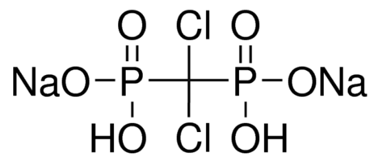 图片 二氯亚甲基二膦酸二钠盐 [氯屈膦酸二钠盐]，Dichloromethylenediphosphonic acid disodium salt [Cl2MDP, DMDP]