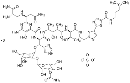 图片 硫酸博来霉素 [硫酸博莱霉素]，Bleomycin sulfate from Streptomyces verticillus [BLM]；crystalline, 1.5-2.0 U/mg