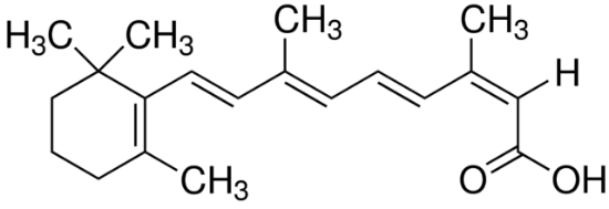 图片 13-顺式-维甲酸 [异维A酸]，13-cis-Retinoic acid [RA]；≥98% (HPLC)