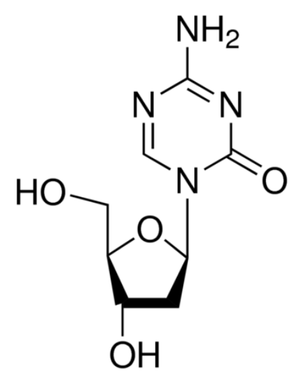 图片 5-氮杂-2′-脱氧胞苷 [地西他滨]，5-Aza-2′-deoxycytidine [5-Aza-CdR, 5-Aza-dC]；≥97%
